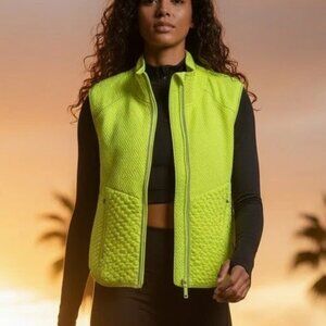 NWT Free People Movement  Primloft Yellow Foldable Hiking Vest Medium M